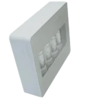 Side view of the Aqua Cares UF-05B water purifier showing its enclosed housing
