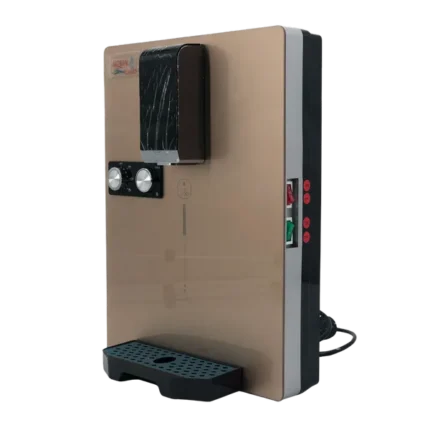 HC-01 wall-mounted hot and cold water dispenser, angled front view
