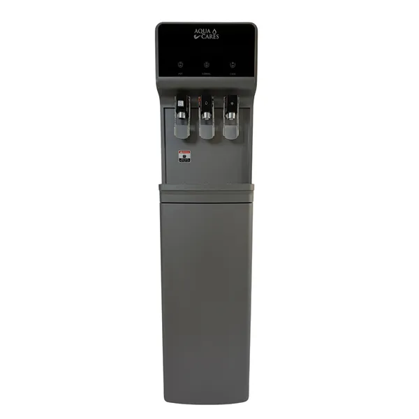 INV-LS-31-GRO Grey Standing RO Water Purifier – Front View Front view of the grey INV-LS-31-GRO standing RO water purifier