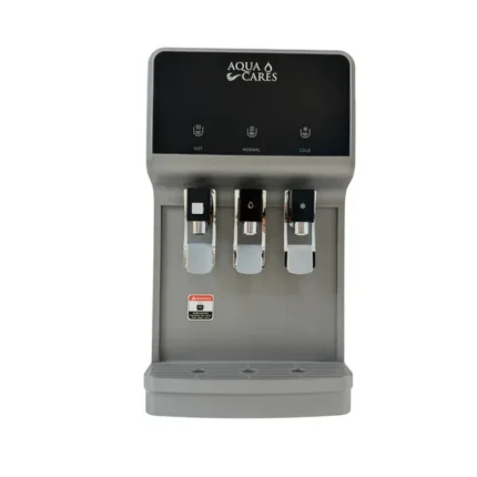 Grey INV-TS-31-GUF countertop UF water purifier with three dispensing taps