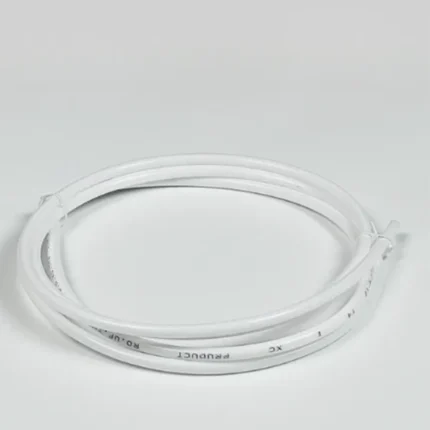 White P-DN6 PE water filter pipe arranged in a small coil