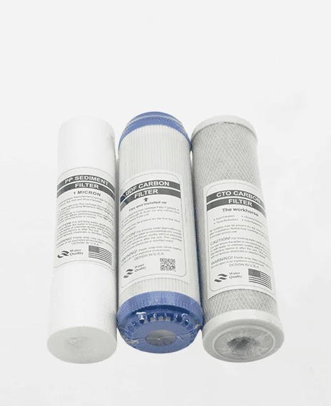 PP sediment, UDF carbon and CTO carbon replacement filter cartridges