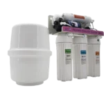 RO-90G reverse osmosis system and white pressure tank, side view