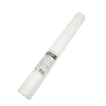 FLT-PP-20 white 20-inch polypropylene sediment cartridge in an angled view