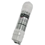 FLT-UF-10 white inline ultrafiltration membrane cartridge, alternate angled view