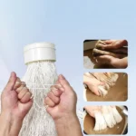 INV-WH-UF1500 hollow-fibre PVDF membrane with close-up views of the fibres and cleaning